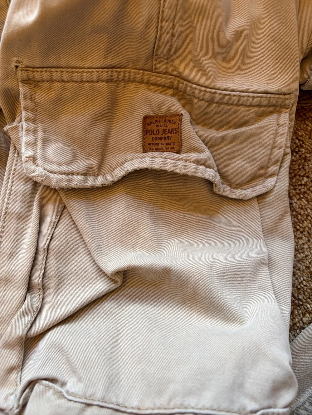 Polo by Ralph Lauren Men’s Khaki Cargo Pants